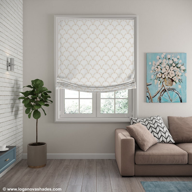 Custom Roman Shade hanover European Relaxed Roman - Etsy