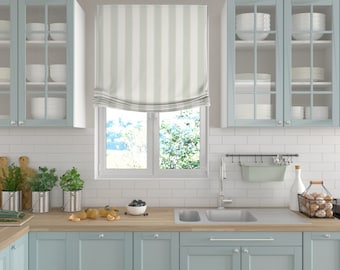Custom Roman Shade "Chamberlain", European Relaxed Roman Shade custom, Custom Window treatments