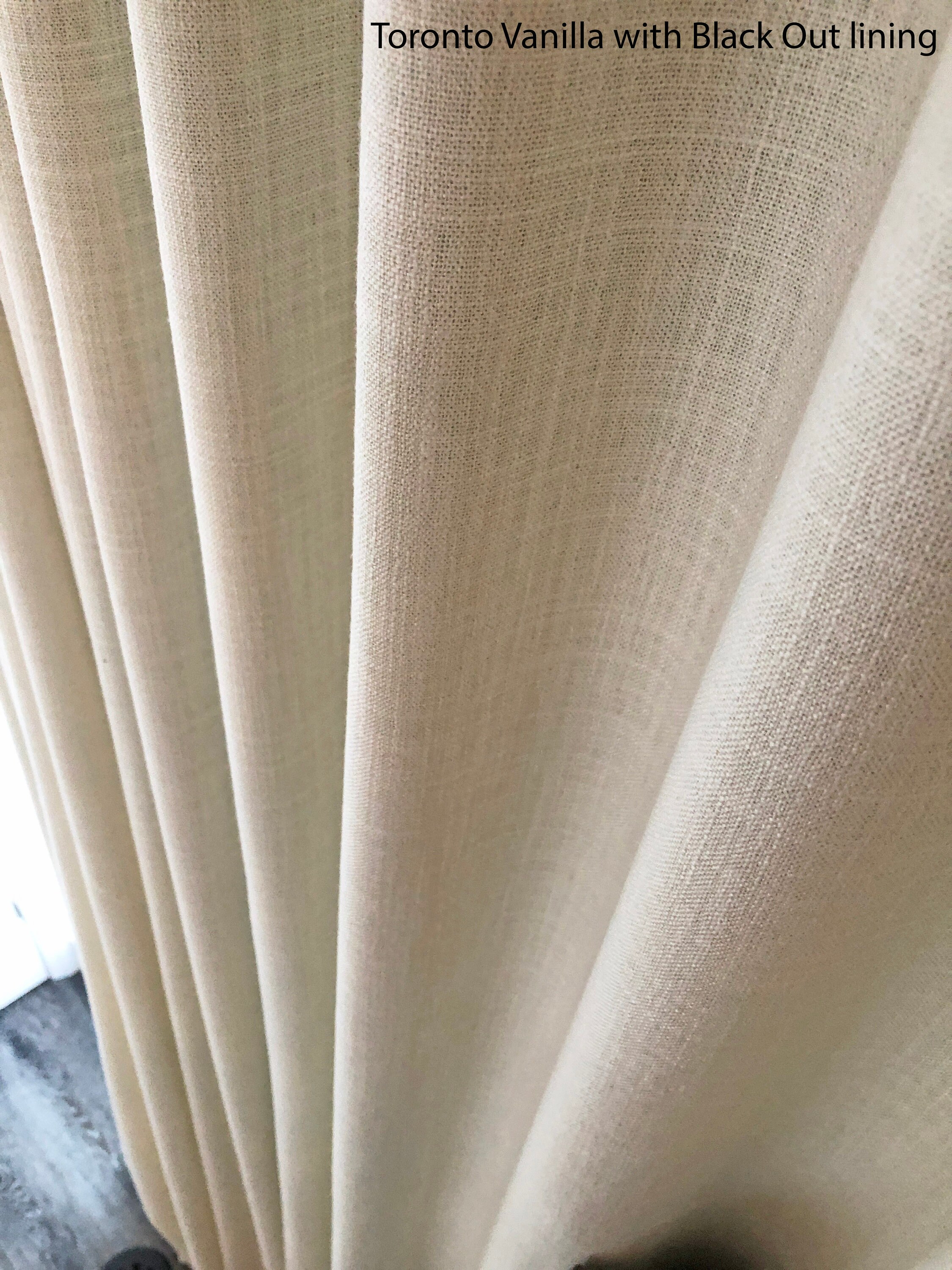 Custom Drapery With Lining, 