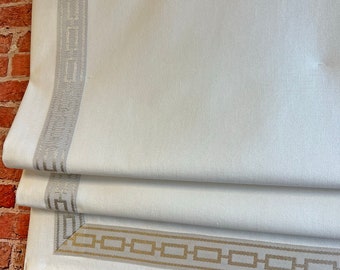 Roman Shades with Chain Trim, Custom Roman Shade, Relaxed Roman Shade with Chain Mechanism, Custom Window treatments
