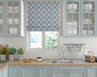 Custom Roman Shades, Flat Shade Swain, Chain Mechanism, Custom Window treatments