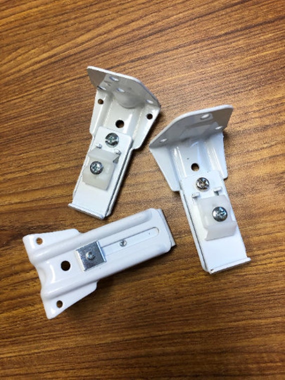 Window Treatment Hardware Wall Brackets for Aluminum Track Etsy
