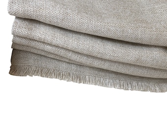 Custom Roman Shade "Irish Linen", European Relaxed Roman Shade, Custom Window treatments, chain mechanism, linen shade with brush trim