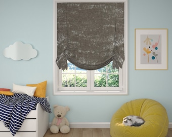 Custom Roman Shade, London shade Butler, Tulip Shade with chain mechanism, Custom Window treatments, Roman shades for windows