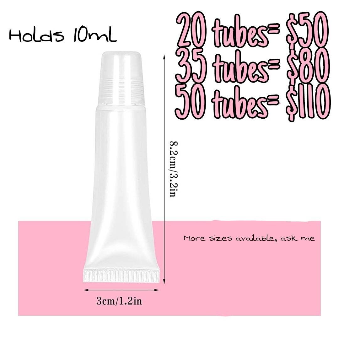 Lip gloss wholesale in 10ml squeeze tubes Etsy