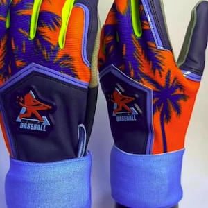 The Hawaiian @TheSchoolofBaseball Batting Gloves (Custom)