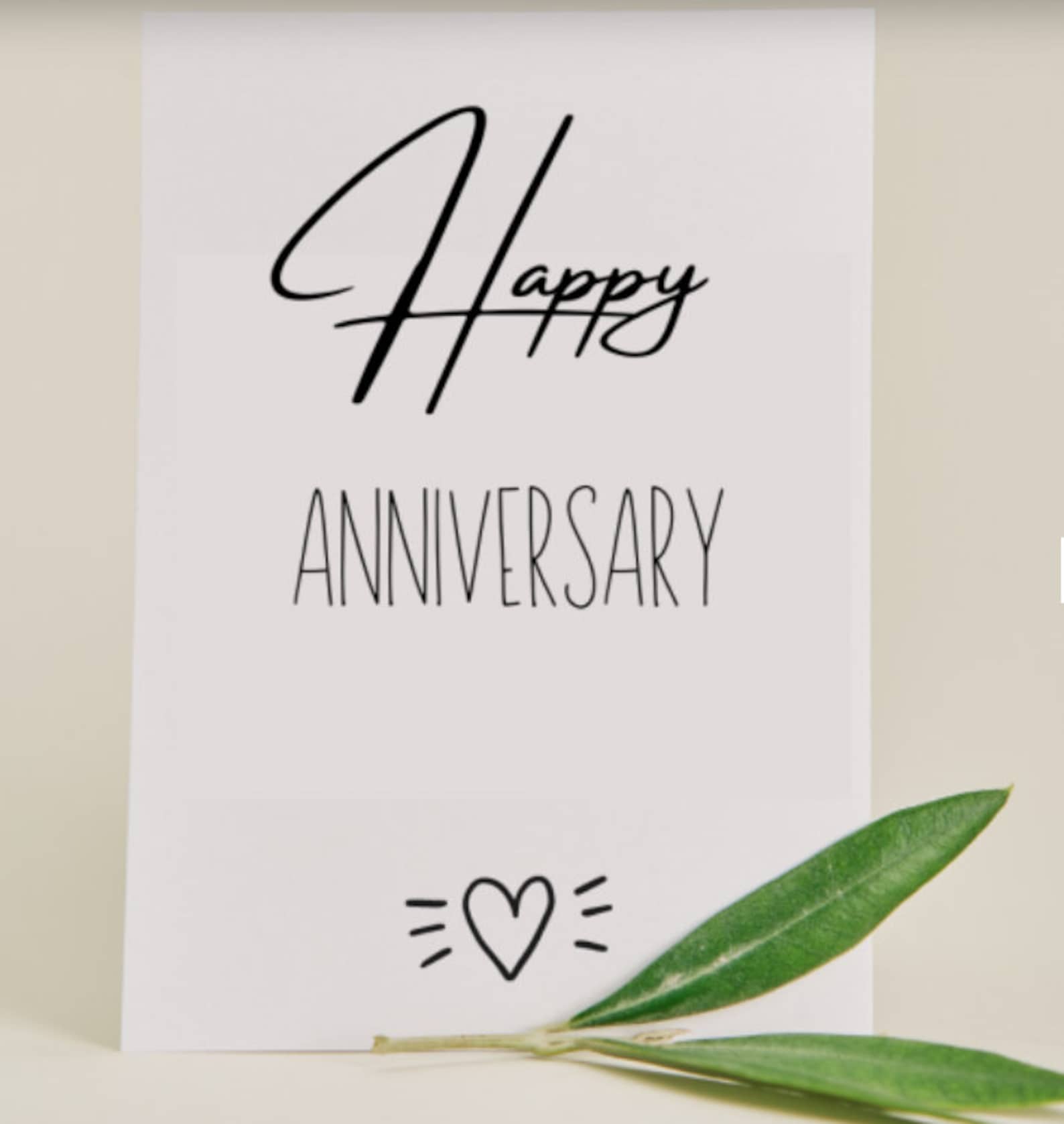 Wunschkarten Alles Gute zum Jahrestag - Etsy.de