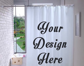 Cortinas de ducha de fotos personalizadas Cortina de ducha de imagen personalizada Cortina de ducha personalizada cortina de ducha personalizada decoraciones navideñas / regalos