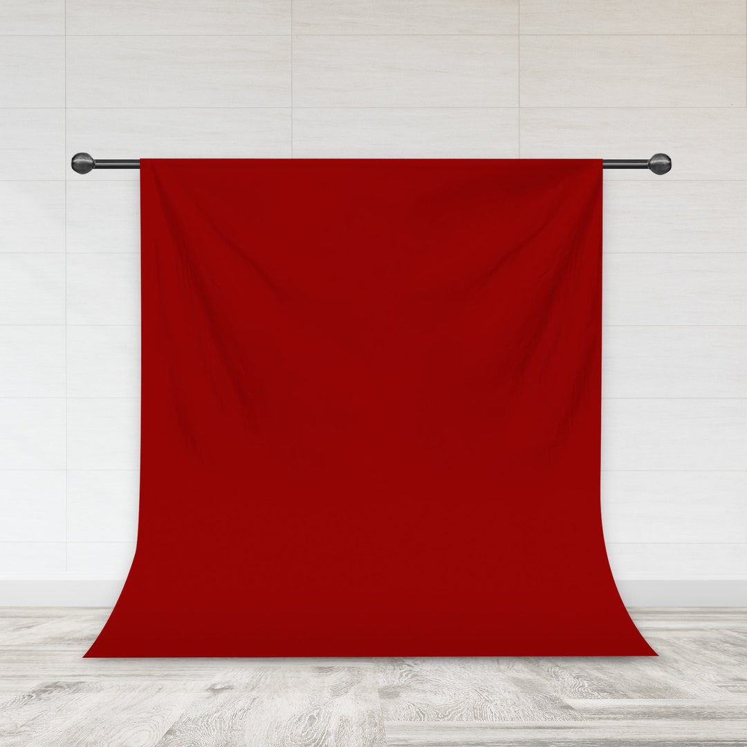 Red Backdrop, Solid Backdrop for Photography Polyester Fabric Red Drop
