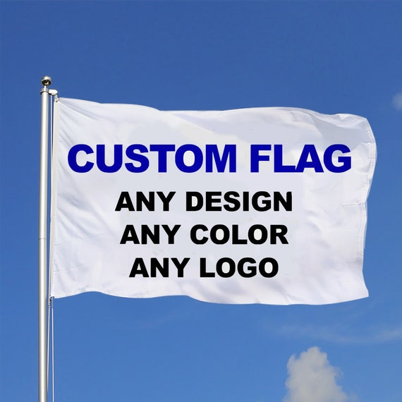 Impression de drapeau personnalisé - tailles standards