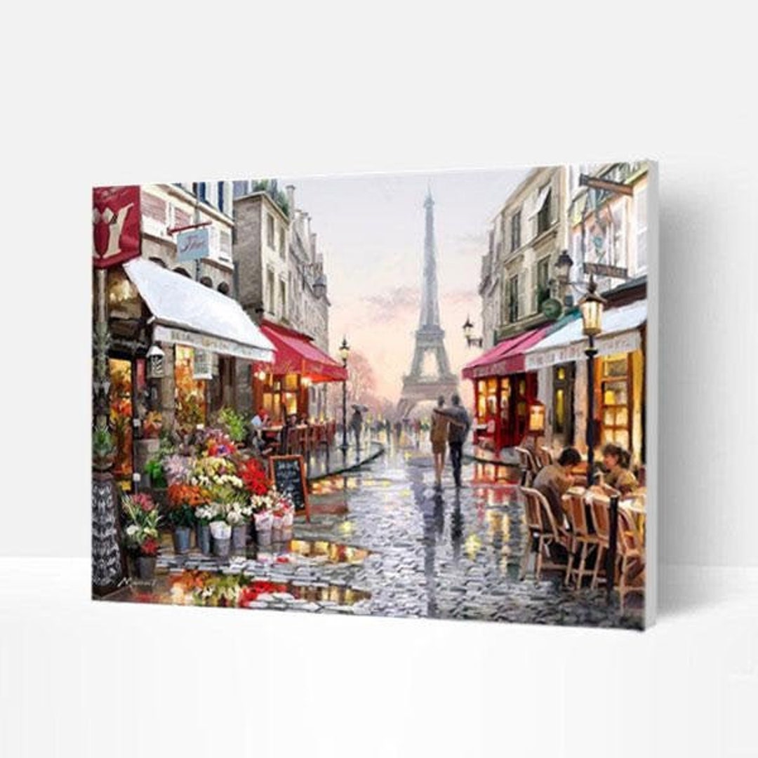 Paint by Numbers DIY Kitrainy Paris Streetcreative Wall Art Handmade