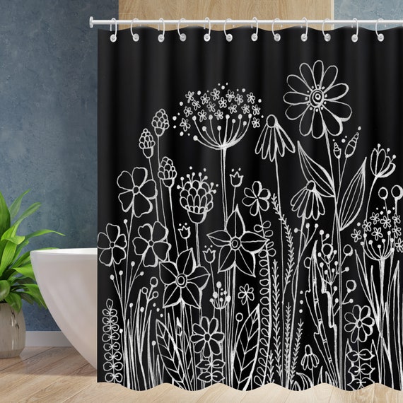 Seashell Starfish Shower Curtain Waterproof Modern Fabric Bathroom