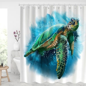 Shower Curtain Sea Turtle 