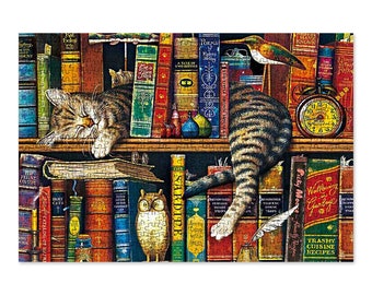 Jigsaw Puzzles for adults 1000 Piece Puzzle for kids-Naughty cat-Advanced Environmental Jigsaw puzzles game gift idea birthday gift