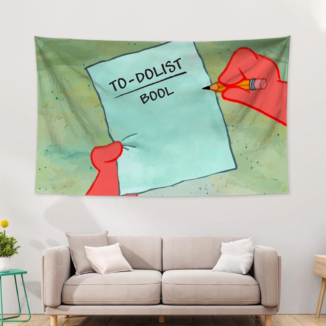 To Do List Bool Tapestry for Bedroom Art Wall Hanging Tapestry Etsy