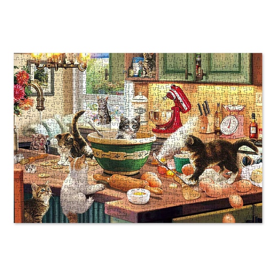 Puzzle puzzle per adulti 1000 Pezzi Puzzle per bambini-Carino gatto  Avanzato Puzzle Ambientale puzzle gioco regalo idea regalo regalo regalo  regalo -  Italia