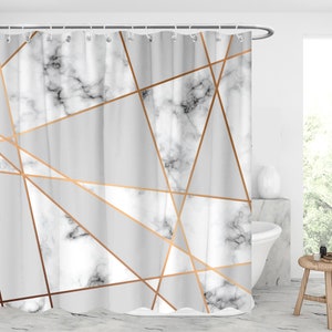 Marble Pattern Shower Curtains Waterproof Modern Fabric Bathroom Shower Curtains /gift idea