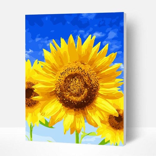 Paint by Numbers DIY Kitsunflower Under the Blue Skycreative Etsy