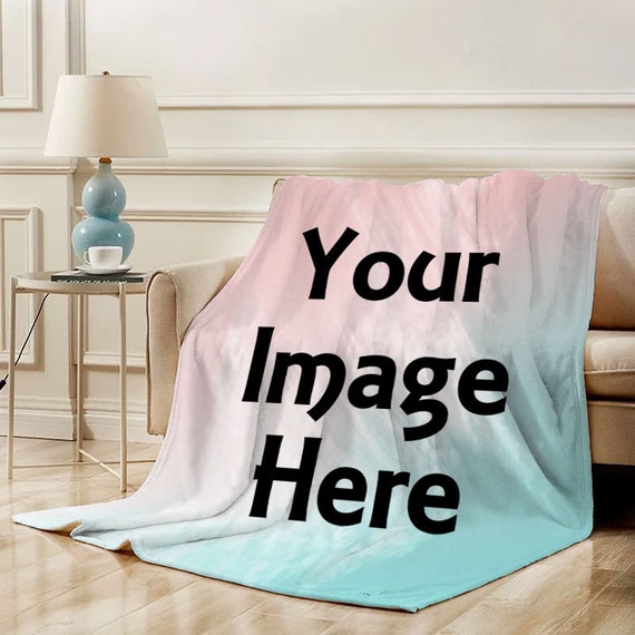 Custom Photo Fleece Blanket With - Etsy