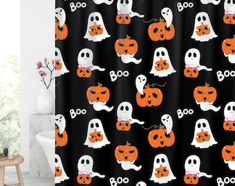 Rae Dunn Halloween Shower Curtain 2022