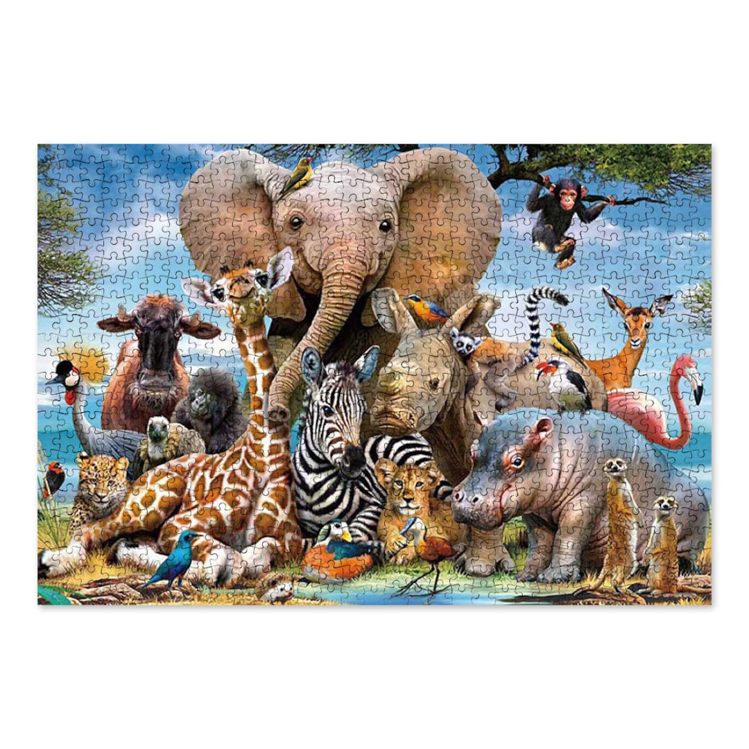 Jigsaw Puzzles 1000 Piece Mini Puzzles for Adult Kids Golden Deer