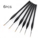 6 Pcs Extra Fine Detail Paint Brushes, Professional Paint Brushes Artist for Watercolor Oil Acrylic Painting 