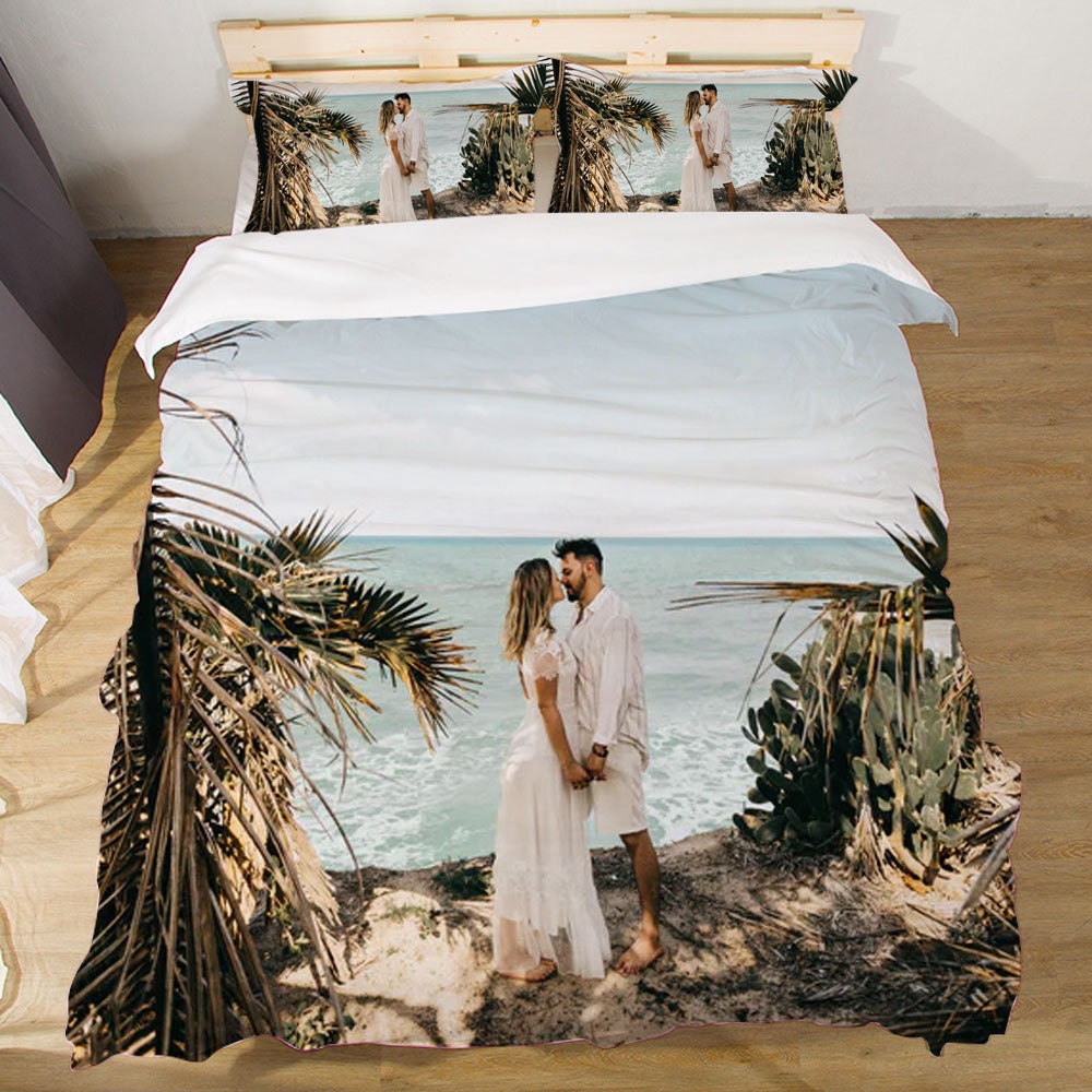 Personalized Bedding Set With Your Own Photo/1 Duvet Cover and Etsy