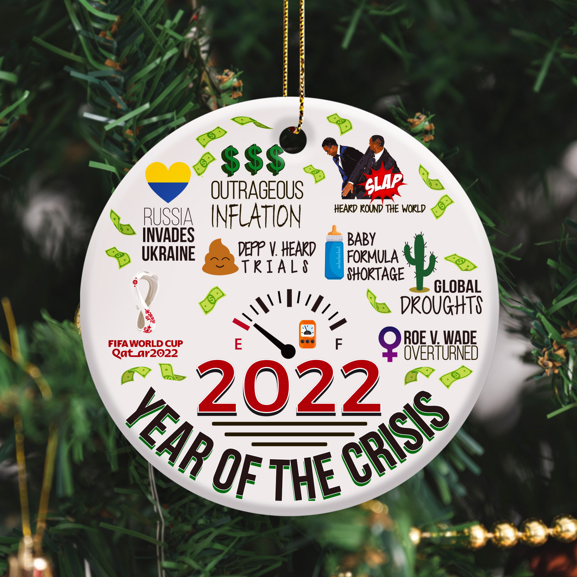 Funny 2022 Christmas Ornaments