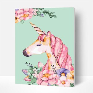 Paint By Numbers DIY Kit for Kids-Fantasy unicorn-Creative Wall Art Handmade Gift Home Decor DIY Christmas gifts /xmas presents