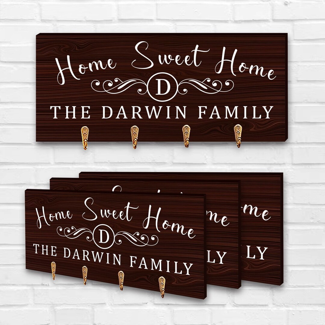 custom-family-name-key-holderwood-wall-mount-key-holder-for-etsy