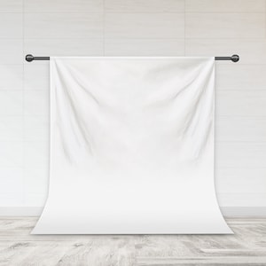 White Backdrop, Solid Backdrop for Photography Polyester Fabric Back Drop for Studio Photo Shoot Video Party Photo Studio Props image 1