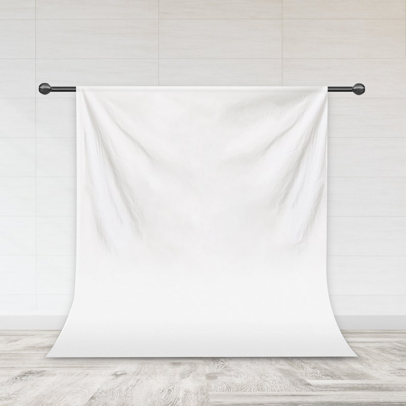 White Backdrop, Solid Backdrop for Photography Polyester Fabric Back Drop for Studio Photo Shoot Video Party Photo Studio Props image 1