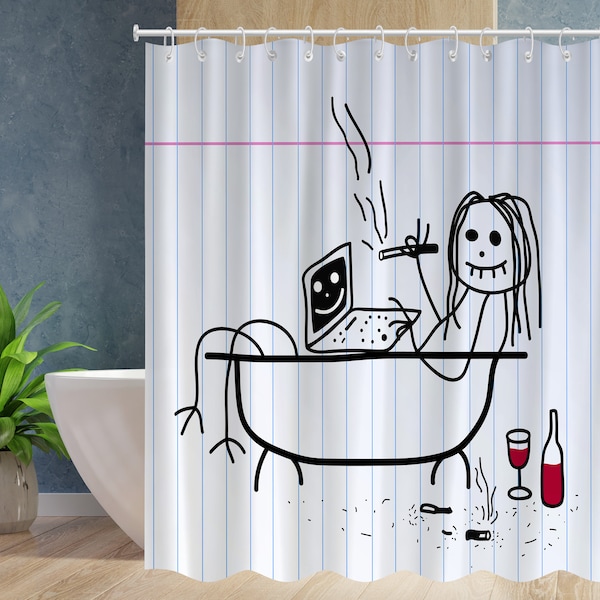 Funny Shower Curtain Etsy
