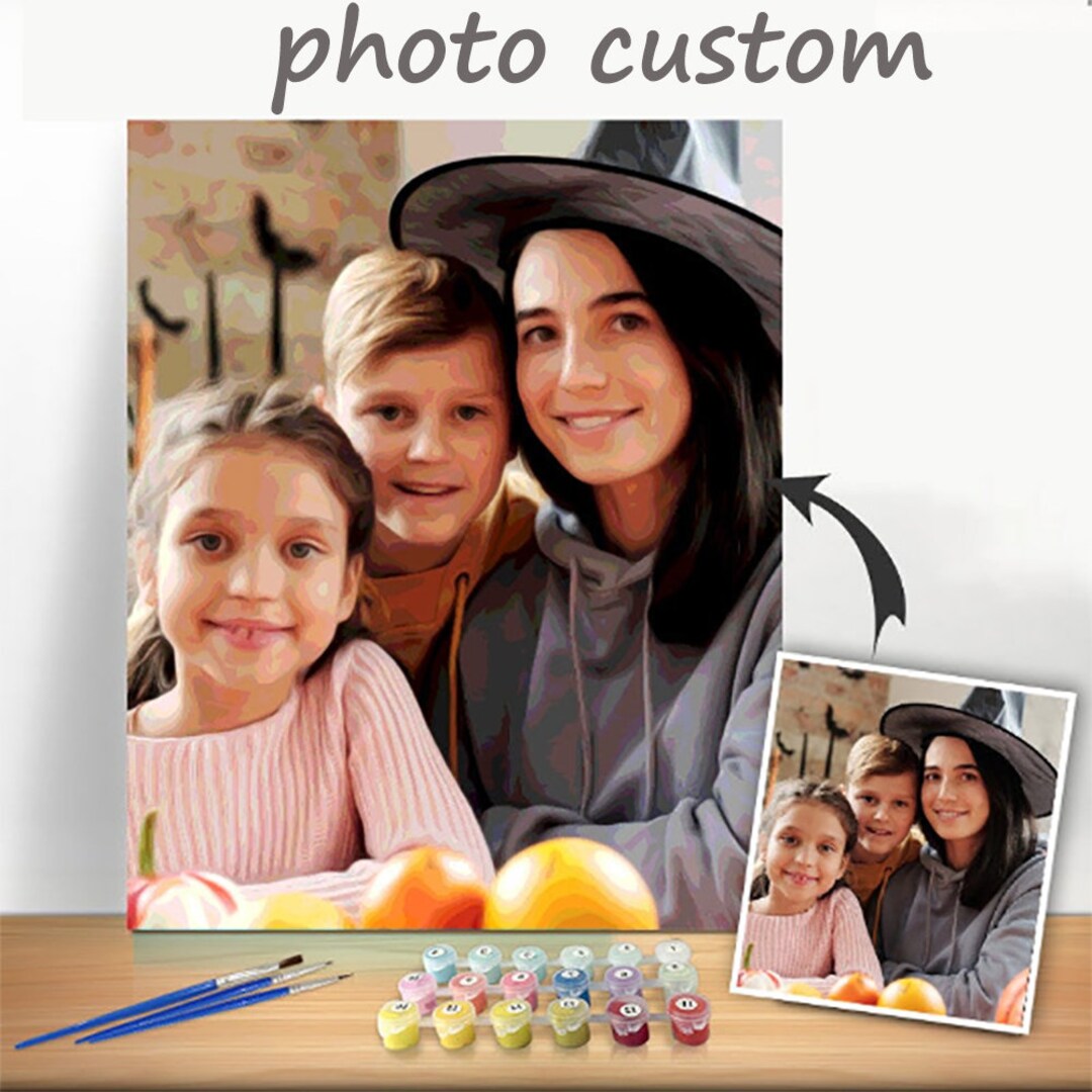 Custom Paint by Numbers Kit /paint Your Photos/personalised Paint by