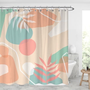 abstract shapes shower curtain Waterproof Modern Fabric Bathroom Shower Curtains Graduation gift/Father's Day gift