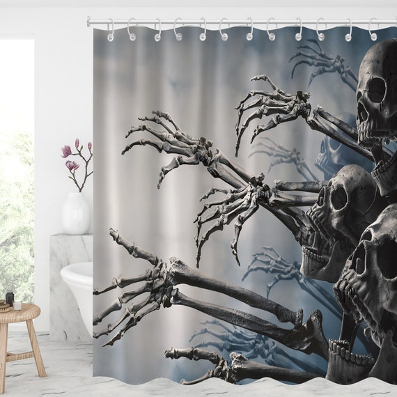 Halloween Shower Curtain Halloween Decor Waterproof Modern - Etsy