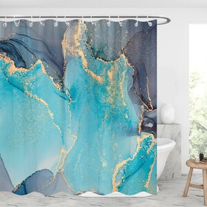 Marble Pattern Shower Curtains Waterproof Modern Fabric Bathroom Shower Curtains /gift idea