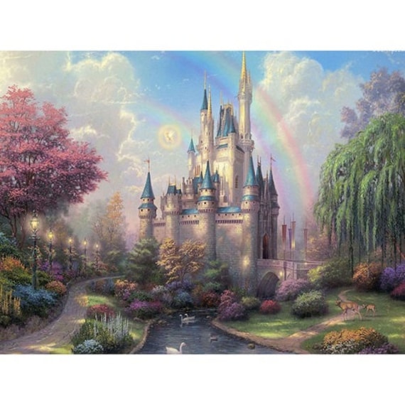 Paint by Numbers DIY Kit Disneyland Park-creative Wall Art Handmade Gift  Home Decor DIY 