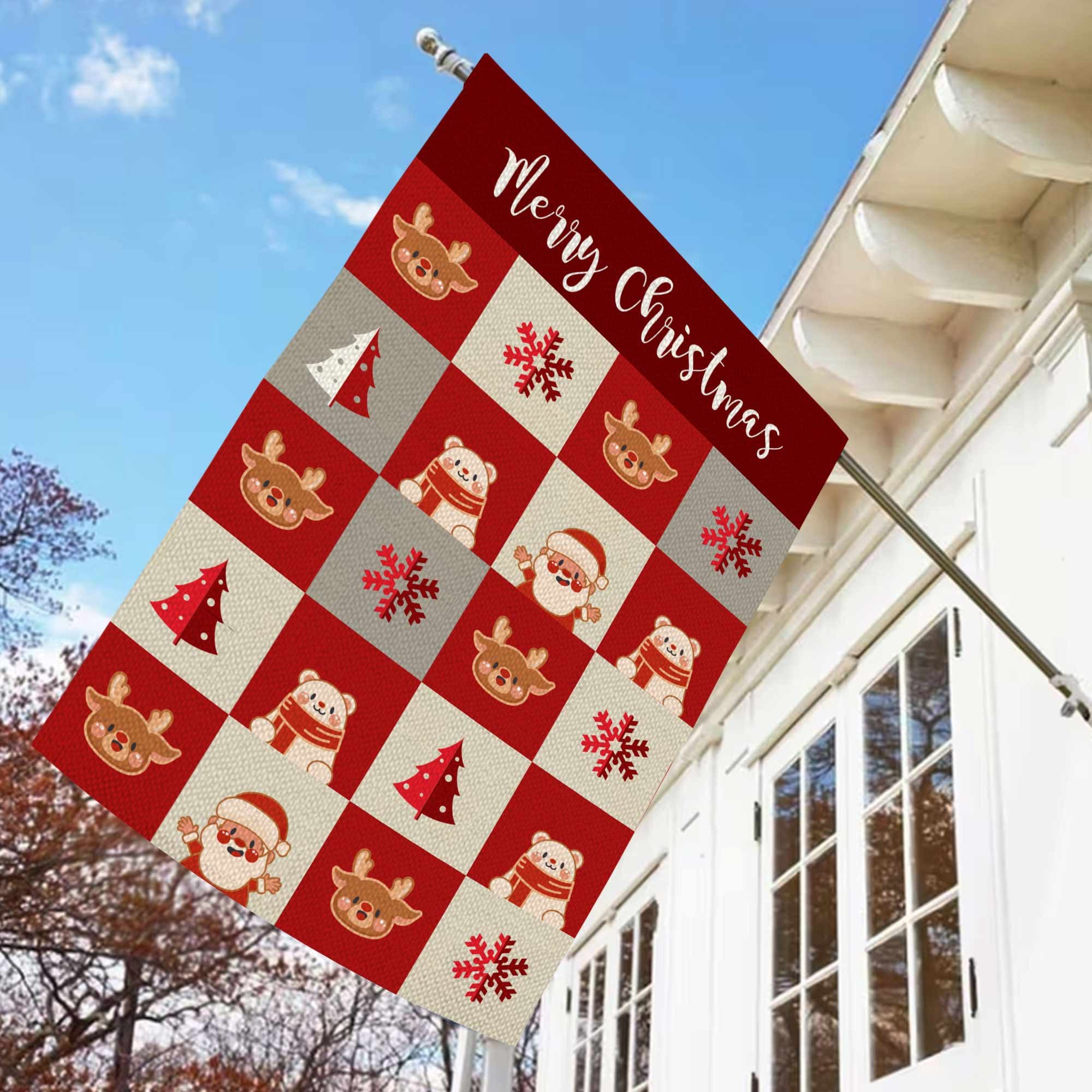 Discover Merry Christams House Flags, Christmas Theme Flag, Holiday Flag