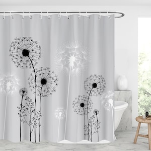 Abstract dandelion background shower curtain Waterproof Modern Fabric Bathroom Shower Curtains  idea gift