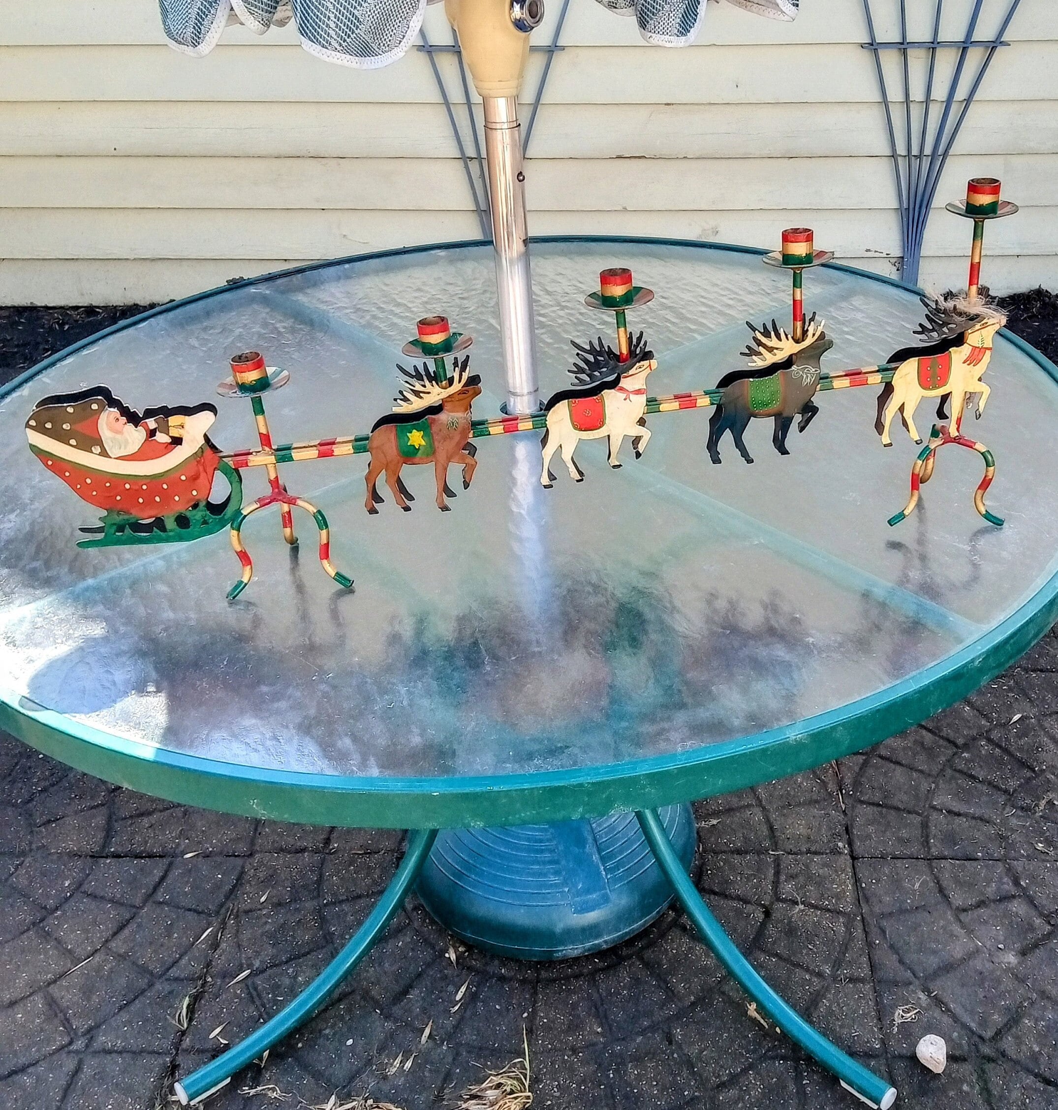 Metal santa candle holder - Etsy 日本