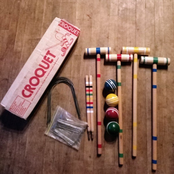 Croquet Set Etsy