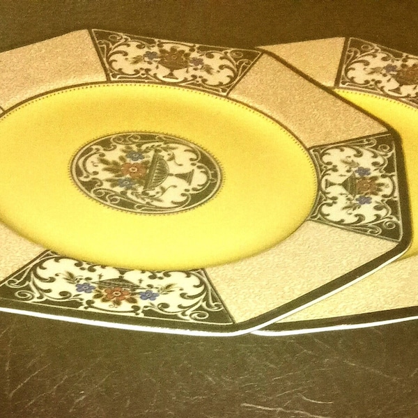 Antique Wedgewood Salad Plates-Nannette