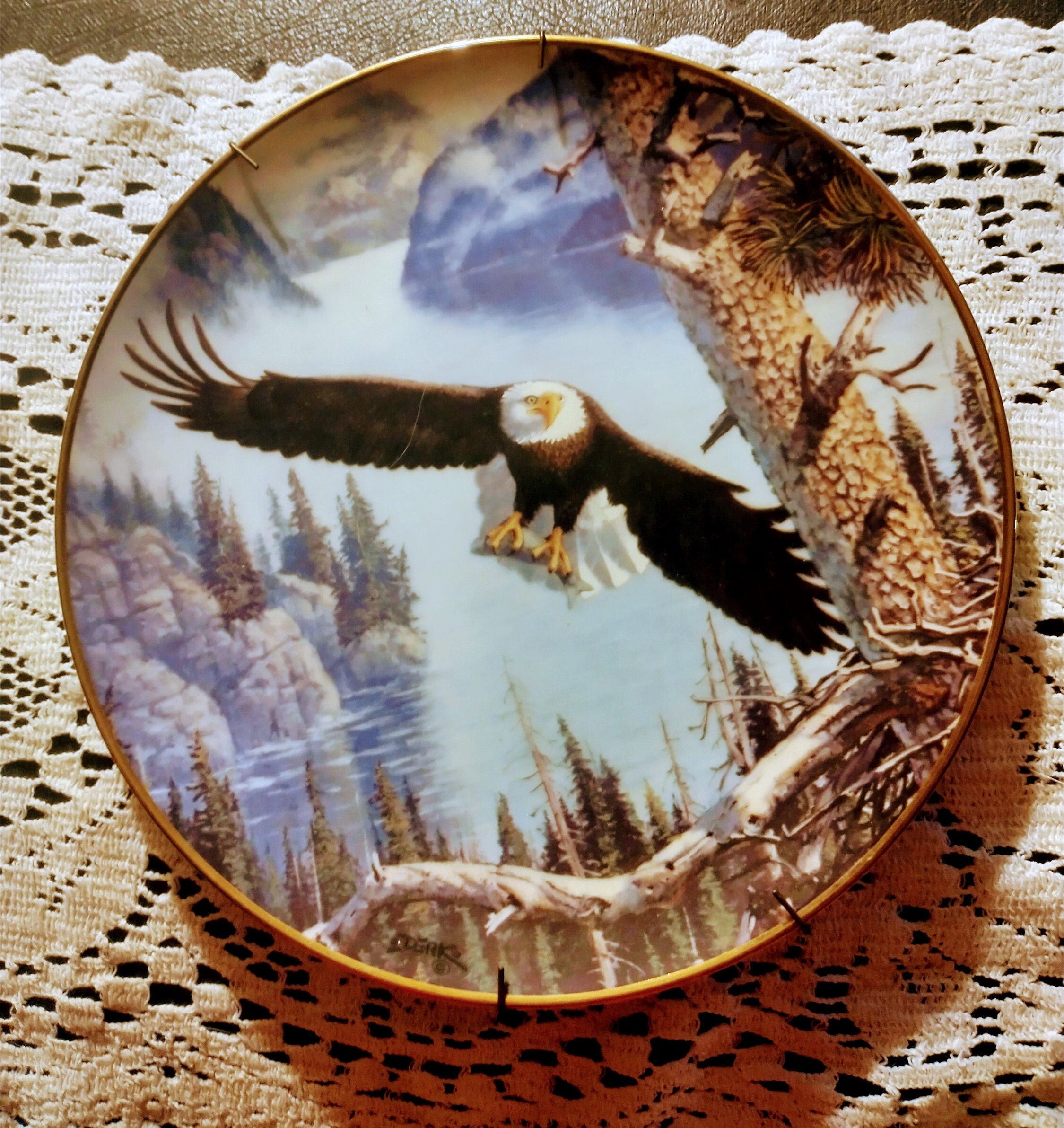 Bald Eagle Collector Plates derek Hansen Etsy