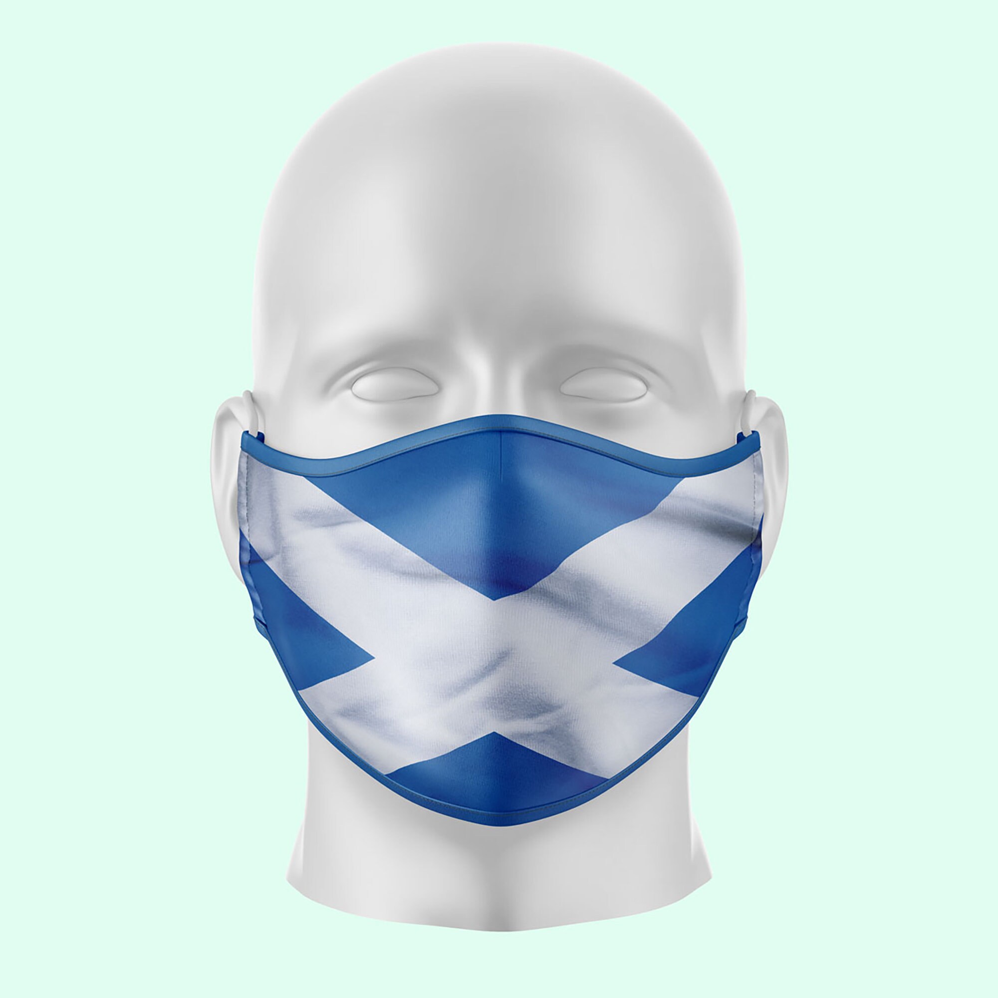 Scottish Flag Face Mask Quality washable face covering with Etsy