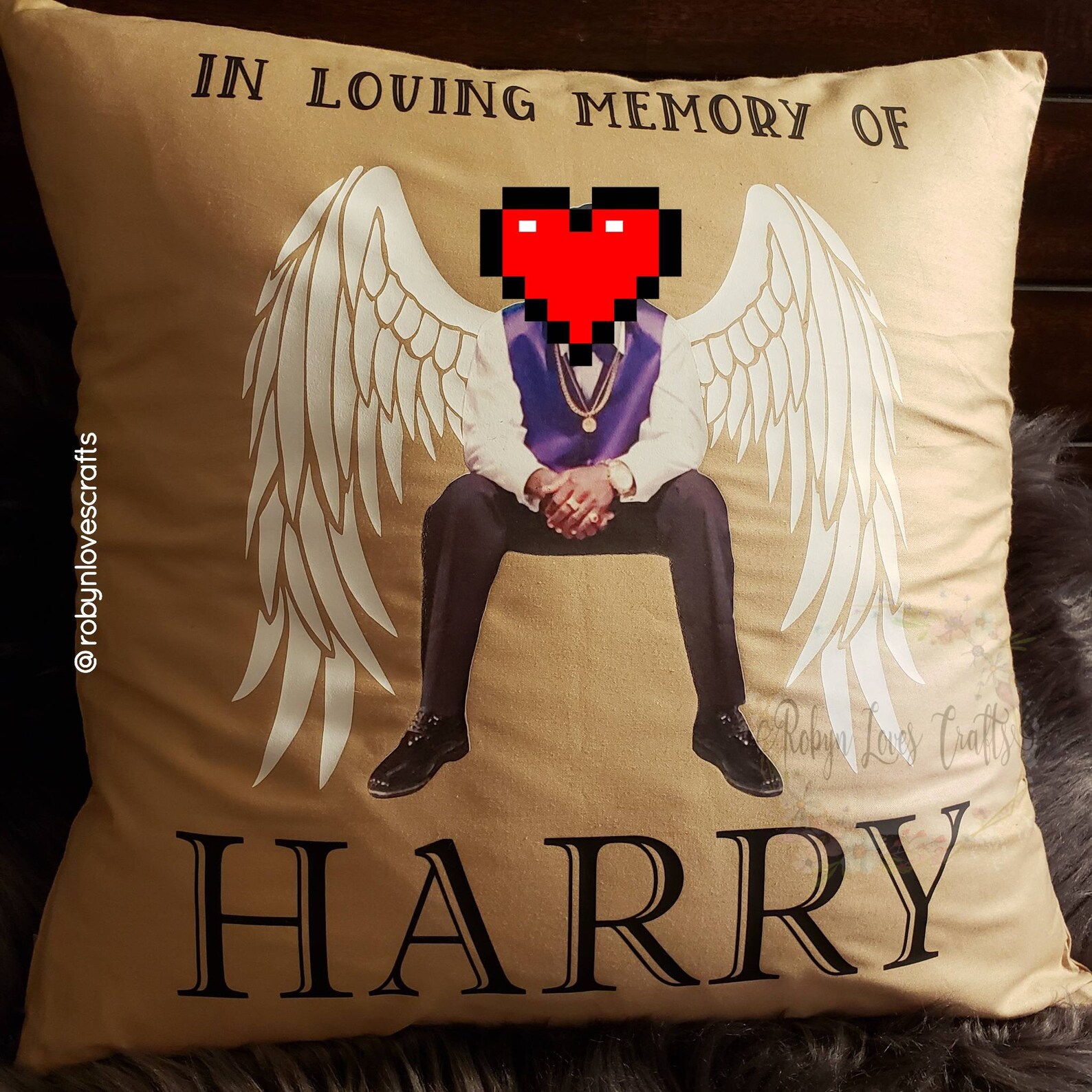 Memorial Pillow in Loving Memory Etsy