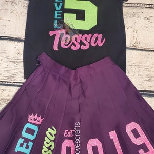 Birthday Skirt/Shirt Set Girls