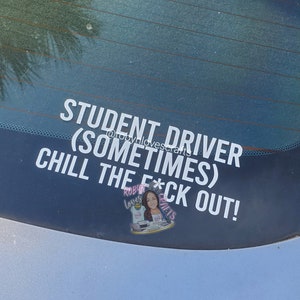 Student New Driver Decal for Car