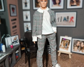 Jacket,shirt and pantsfor regular  11 inch 30cm male  dolls