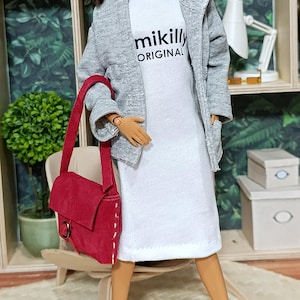 女性用レギュラー11インチ30cm人形用ジャケット、ドレス、バッグ